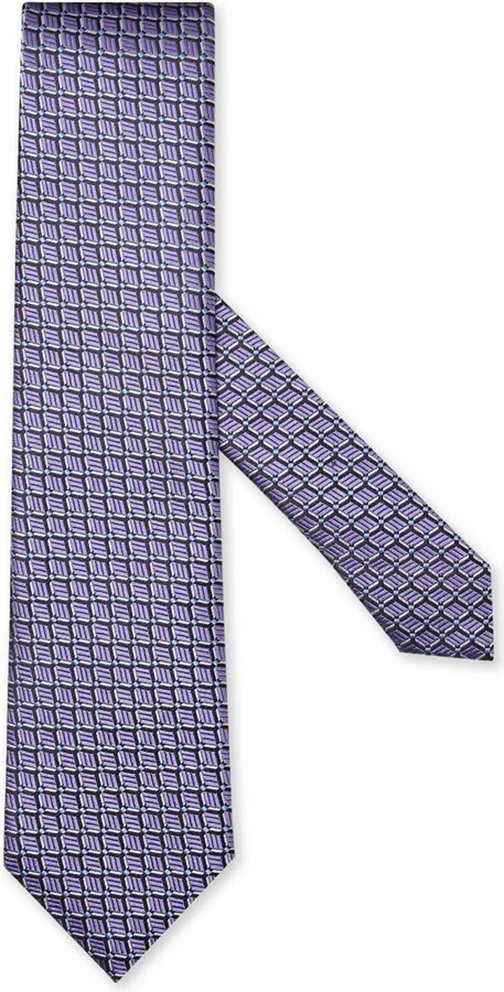 Graphic-Print Silk Tie