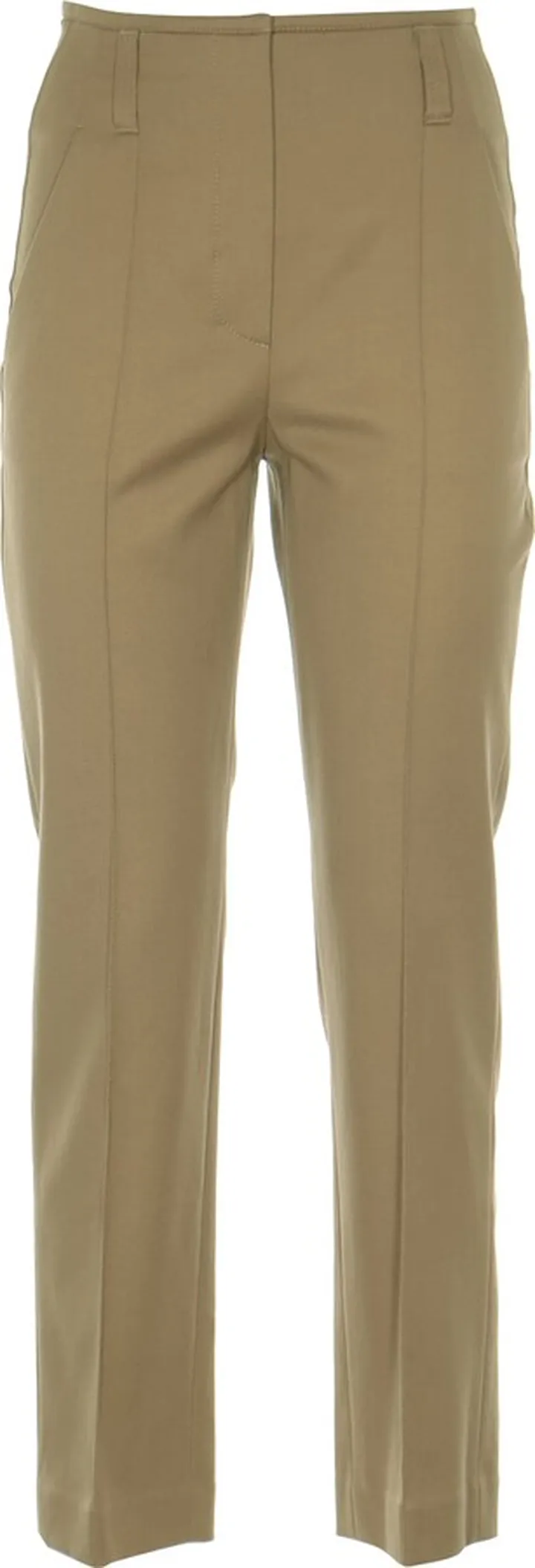 High-waist Plain Trousers