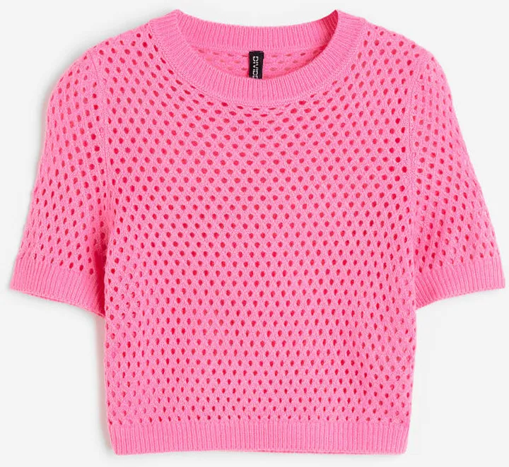 Hole-knit Top