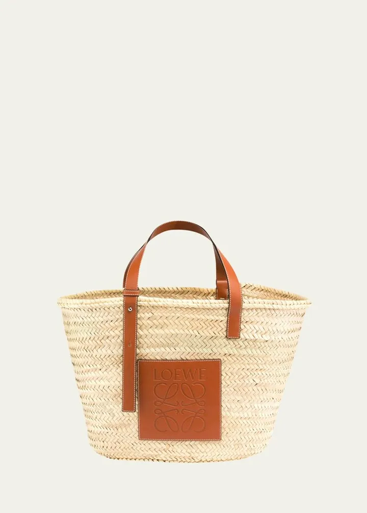 Raffia Basket Tote Bag