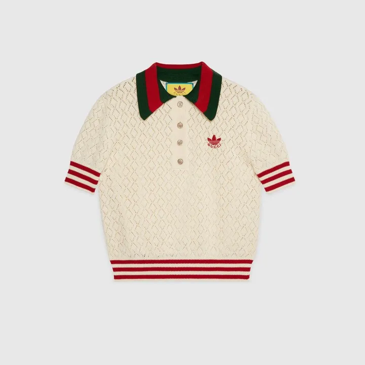 adidas x Gucci cotton polo