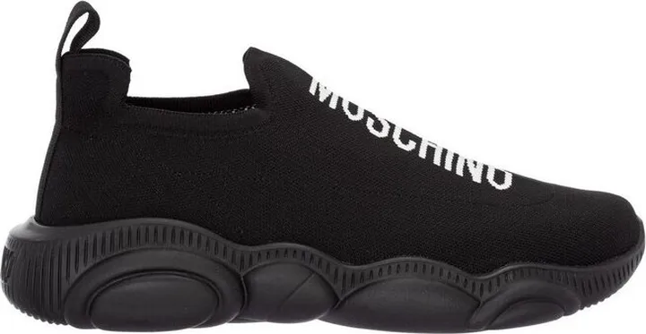 Moschino Logo Intarsia Slip-On Sneakers