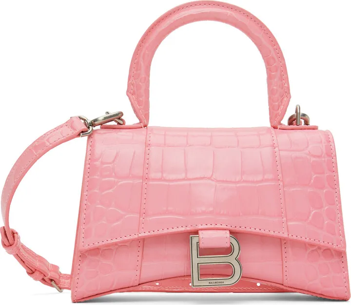 Balenciaga Pink XS Hourglass Bag