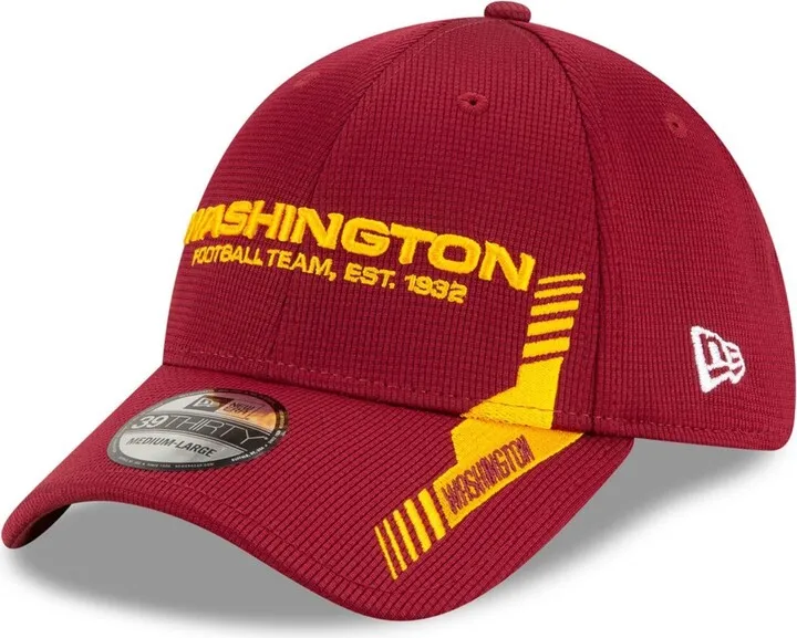Men's Burgundy Washington Football Team 2021 Nfl Sideline Home 39THIRTY Flex Hat