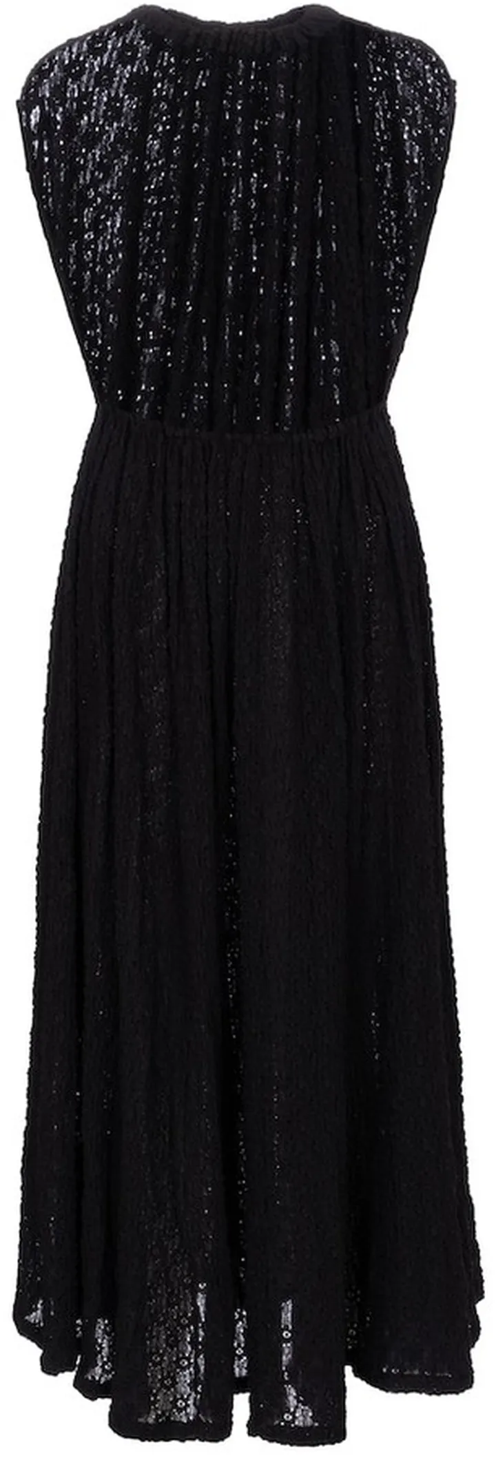 Cloque jersey midi dress