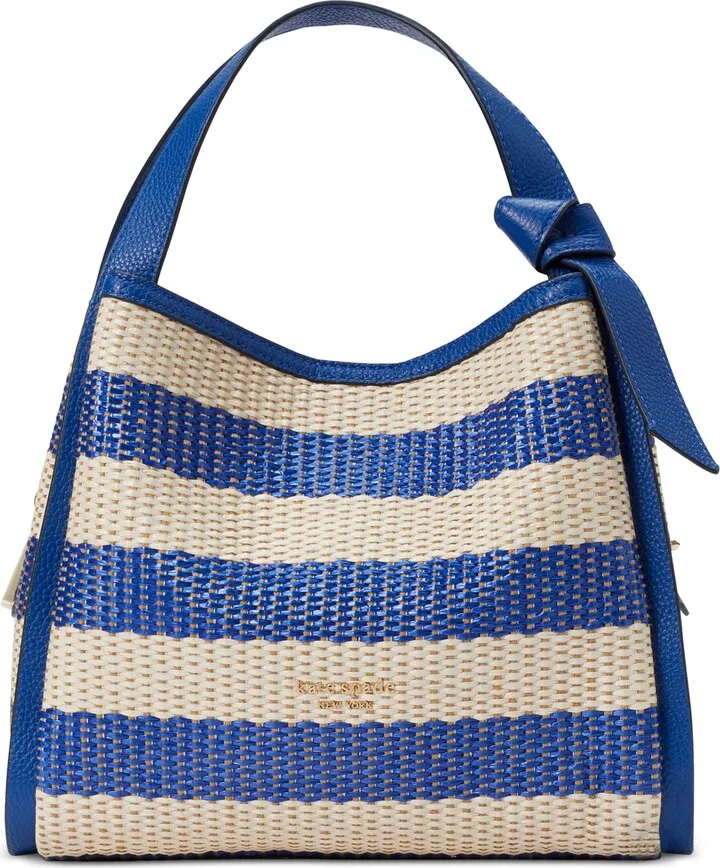kate spade new york Knott Striped Woven Small Crossbody Tote