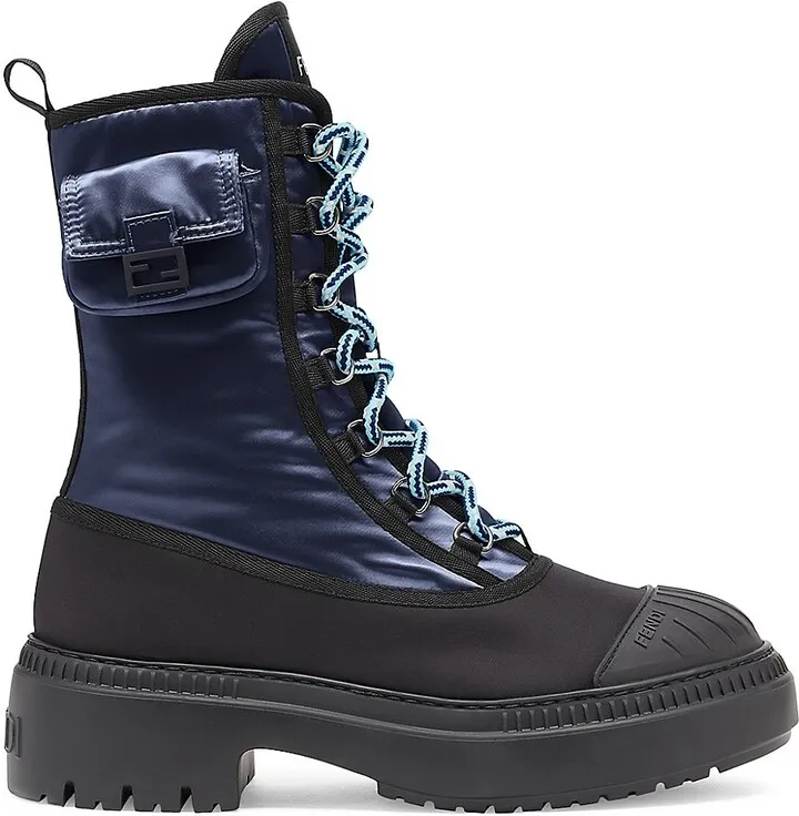 Domino Baguette Nylon Biker Boots