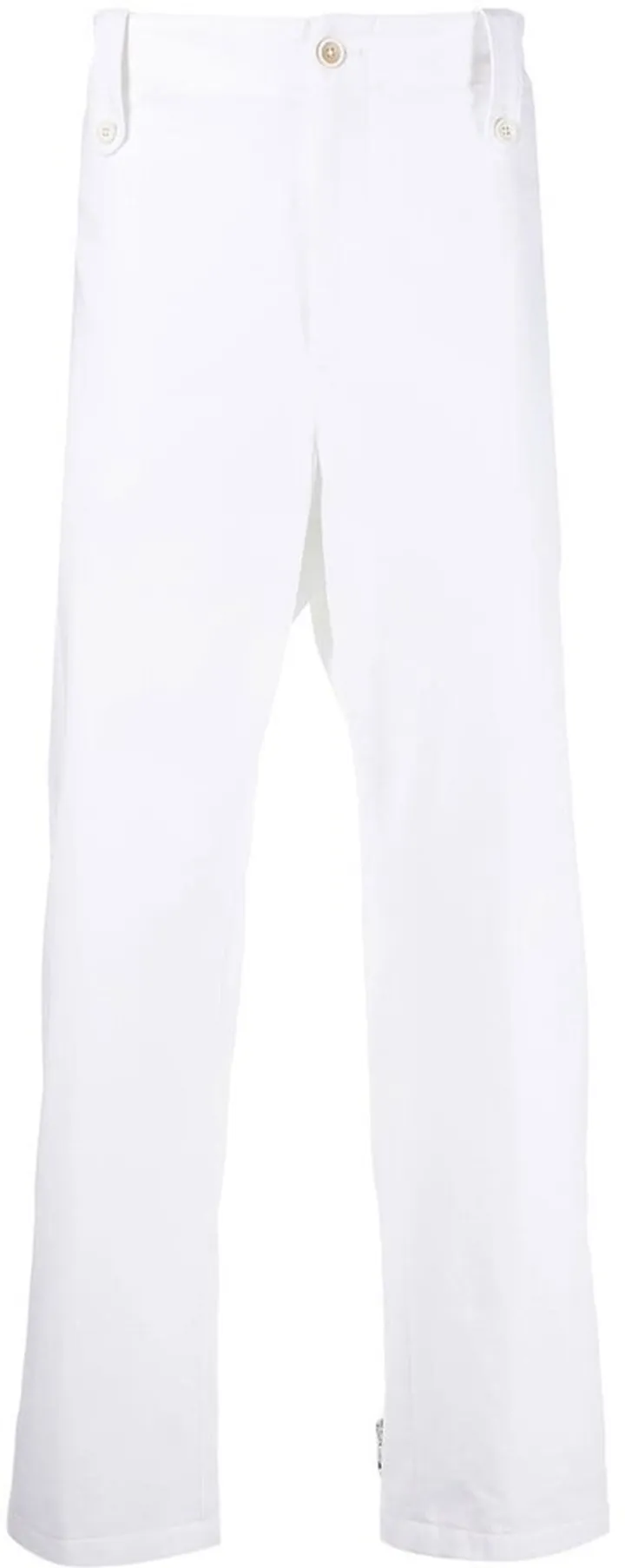 Straight-Leg Cotton Trousers