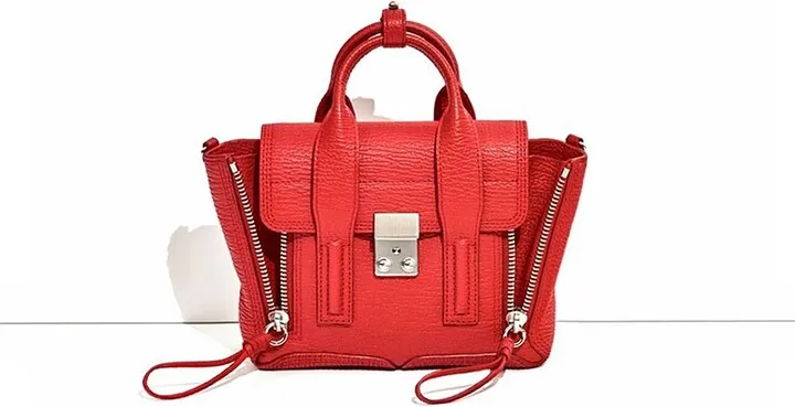 Pashli Mini Satchel in red-nickel