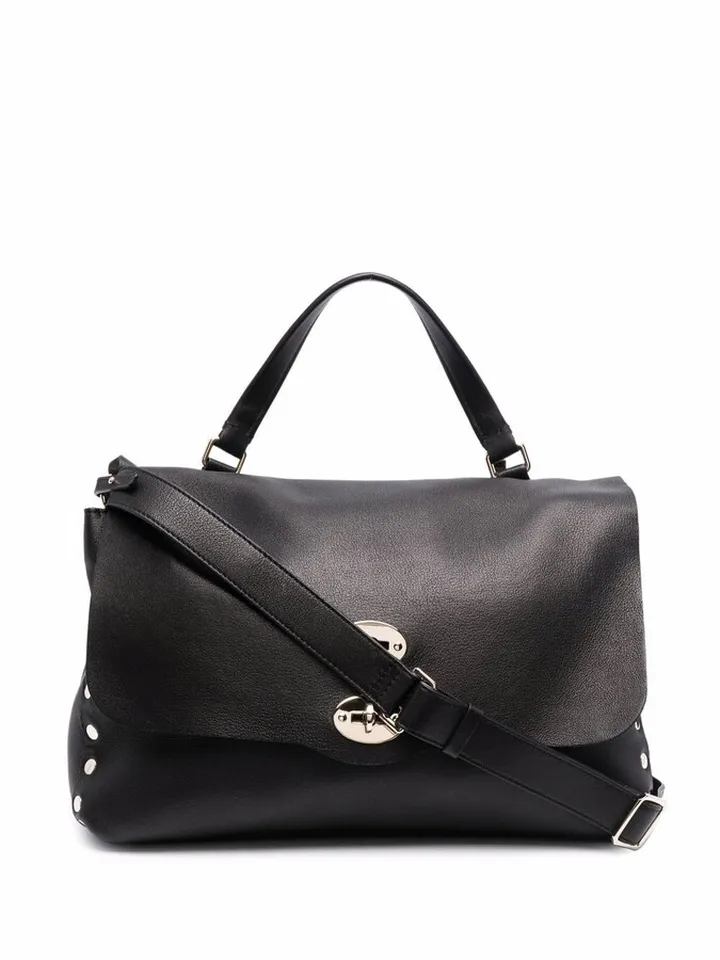 Pebbled-Leather Tote Bag