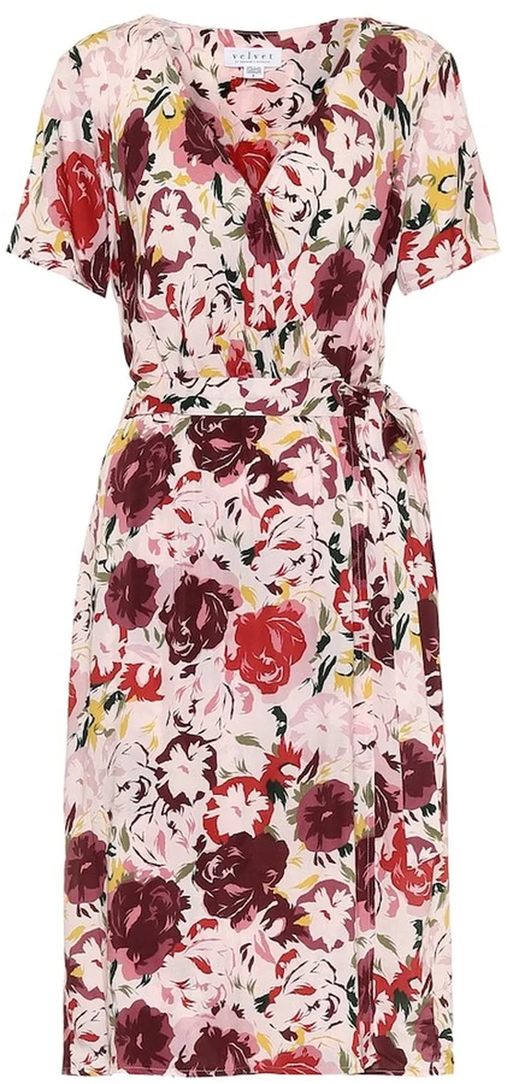 Rona floral wrap dress