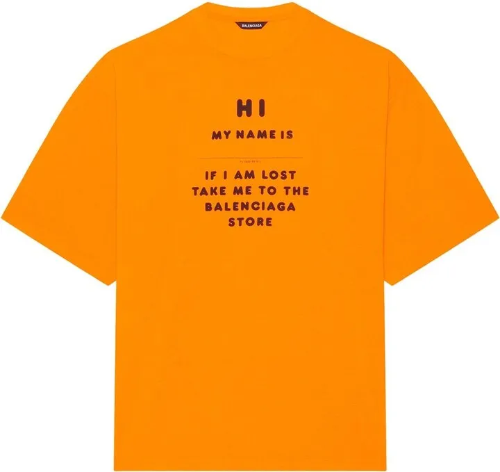slogan-print short-sleeve T-shirt