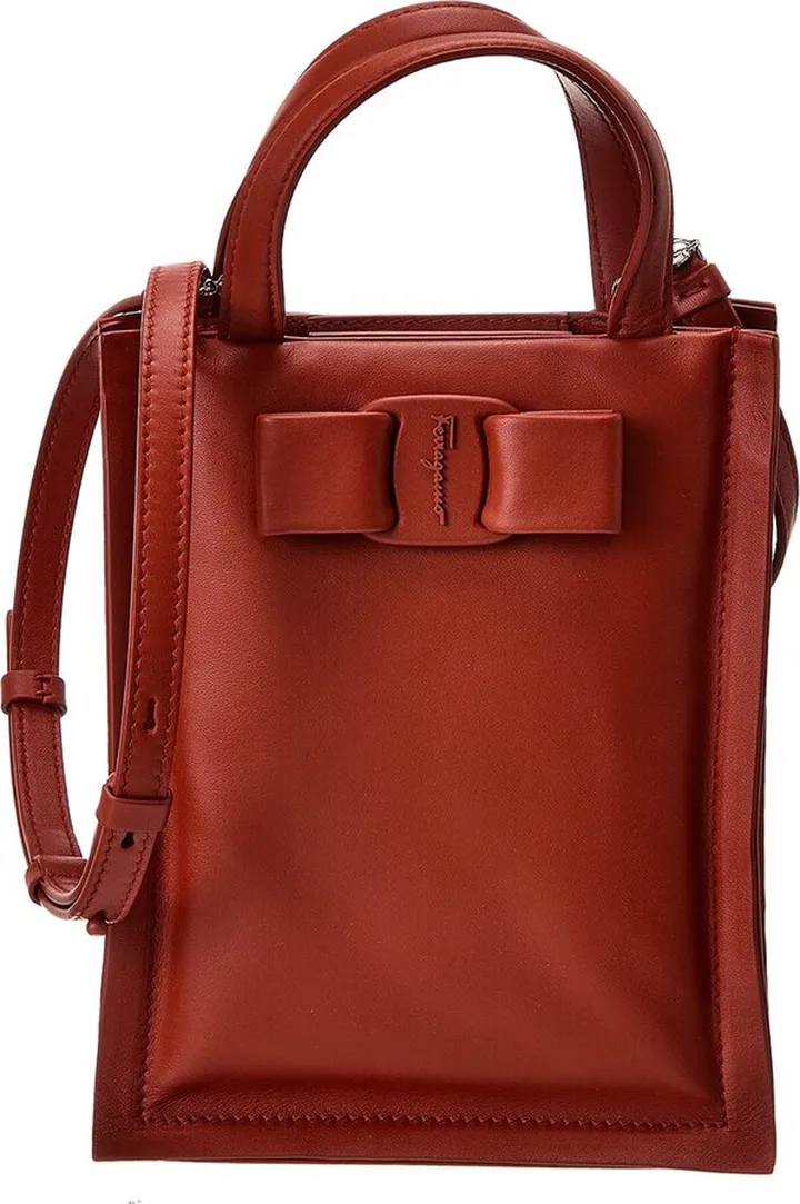 Ferragamo Viva Bow Mini Leather Tote