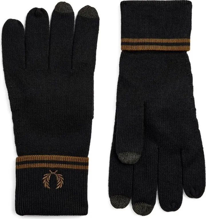 Fred Perry Crest Motif Gloves