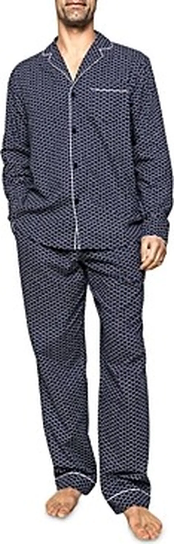 Petite Plume 2-Pc. Nordic Antler Flannel Pajama Set