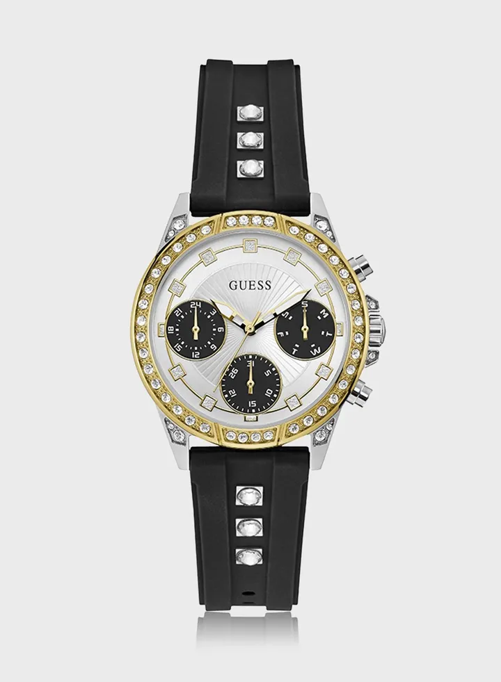 Silicone Strap Gemini Analog Watch