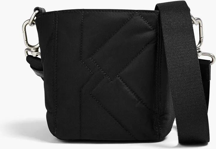 Quilted shell shoulder bag