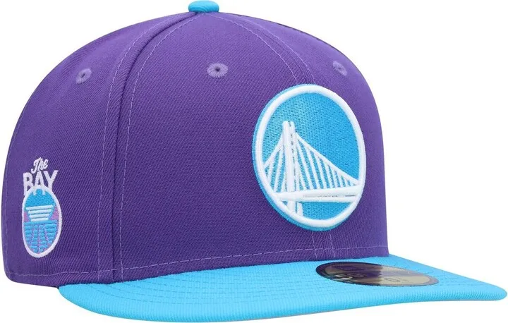 Men's New Era Purple Golden State Warriors Vice 59FIFTY Fitted Hat