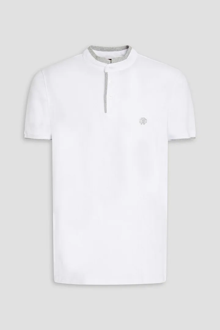 Logo-embroidered cotton-piqué polo shirt