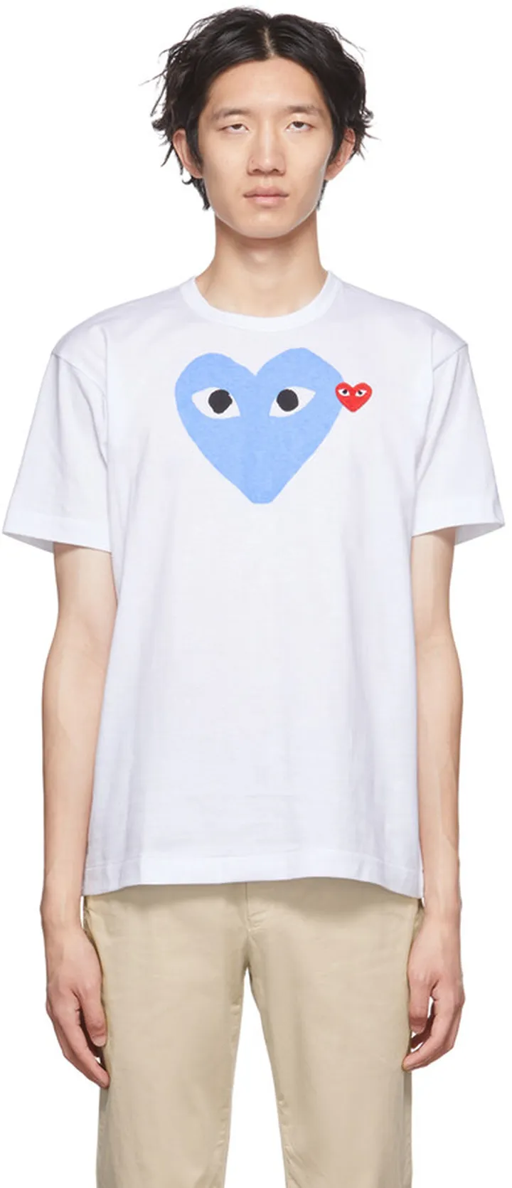 Comme des Garçons Play White Heart T-Shirt