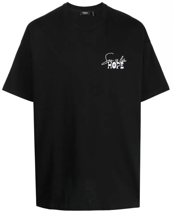 Hope-print short-sleeve T-shirt
