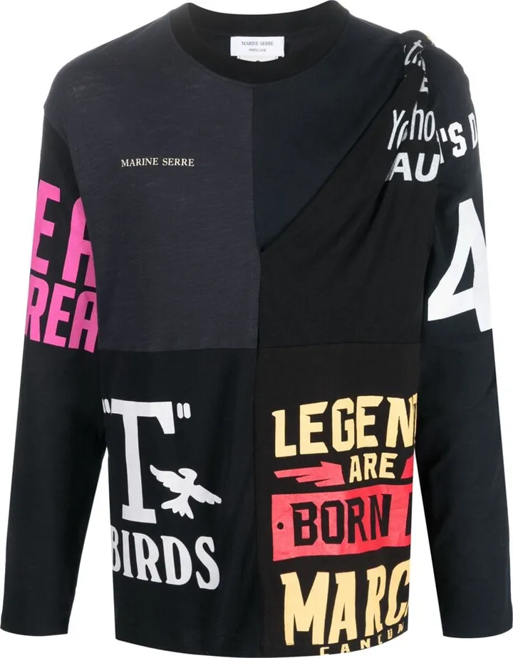 regenerated graphic-print T-shirt