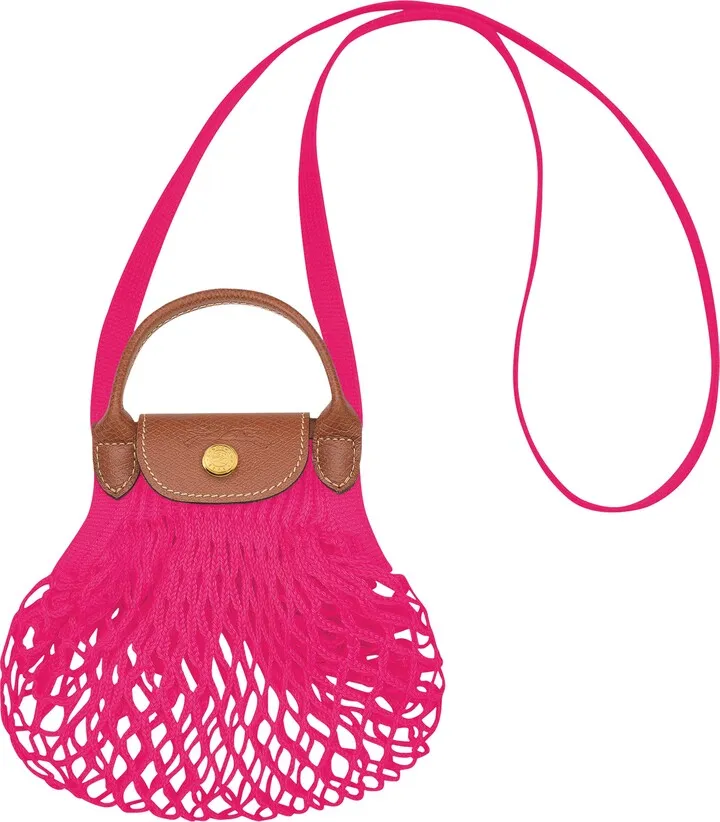 Le Pliage Filet Knit Crossbody Bag
