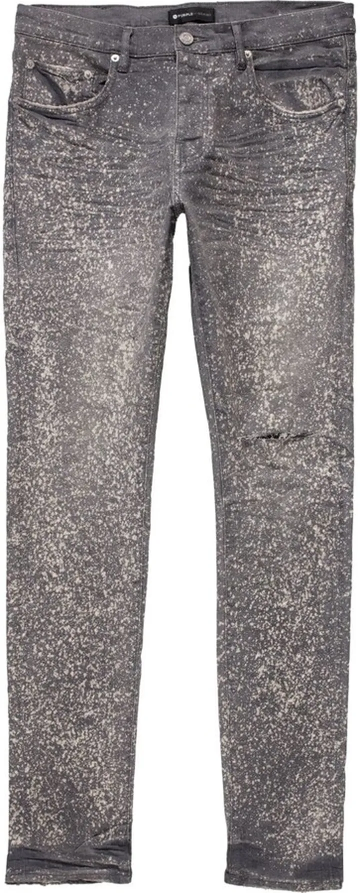 Paint-Splatter Skinny Jeans