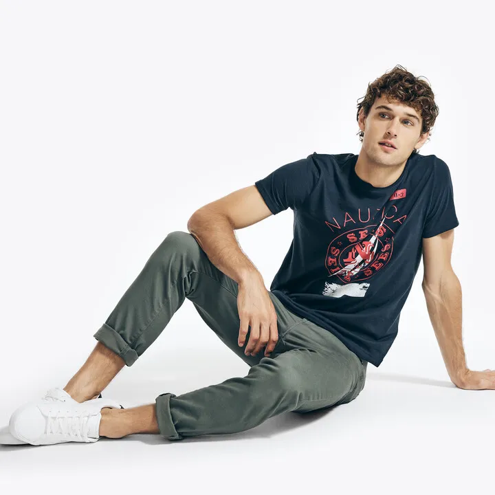 Sustainably Crafted Seas Graphic T-Shirt