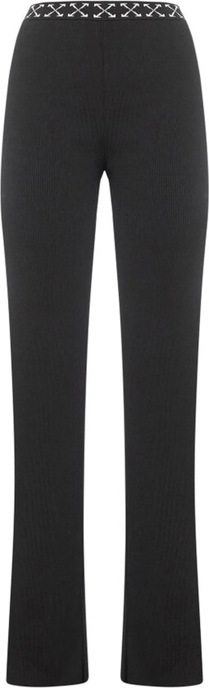 Off-White Logo Waistband Straight Leg Pants