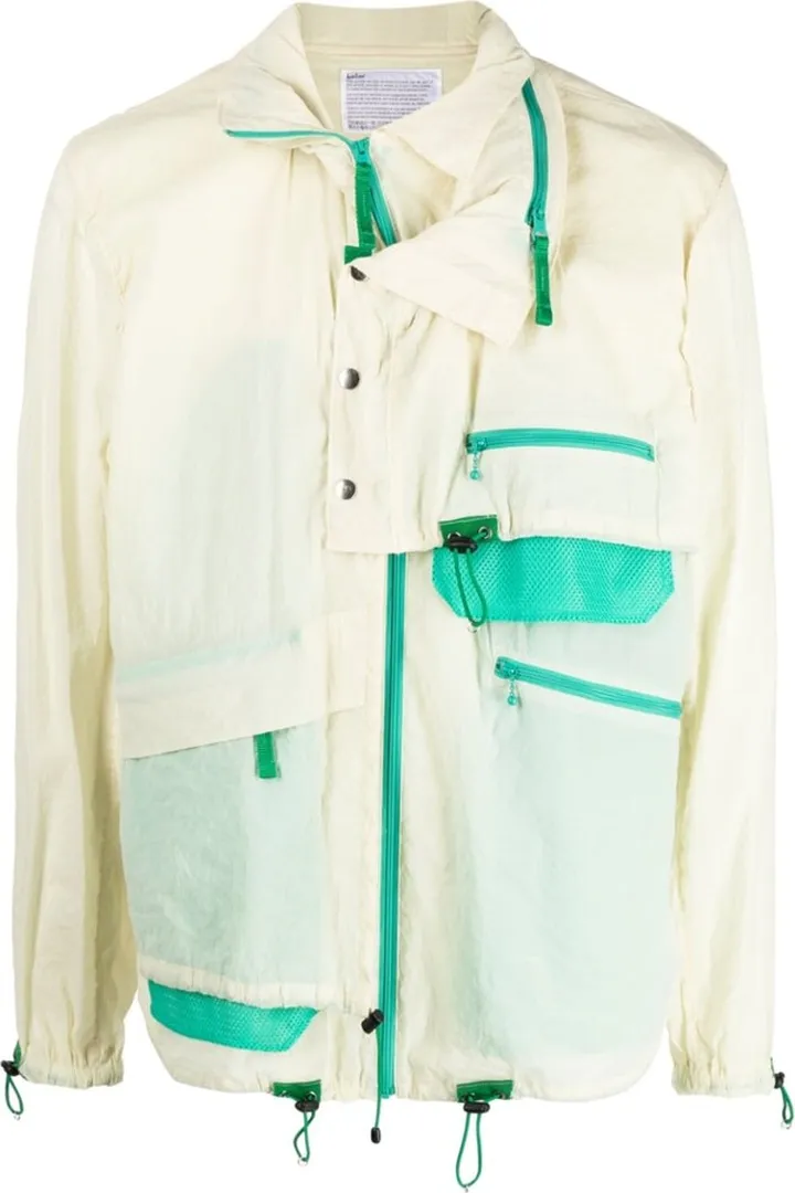 Semi-Sheer Bomber Jacket