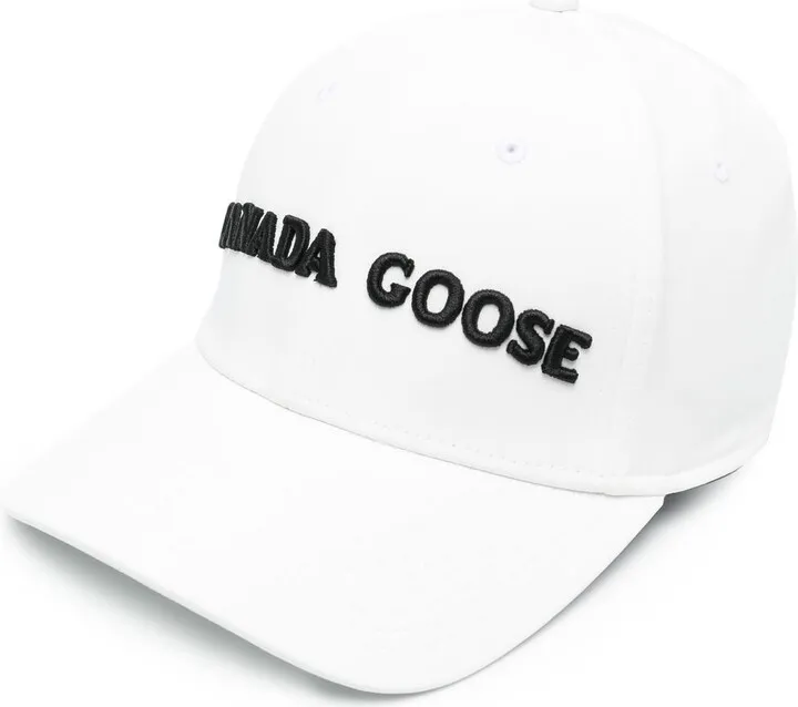 White Logo Embroidered Cap