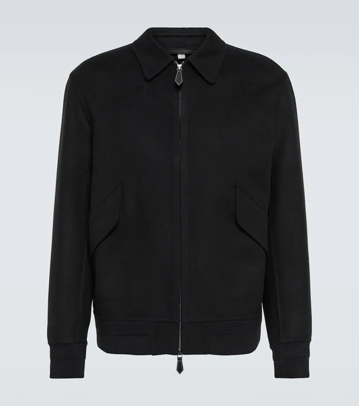 Cashmere bomber jacket