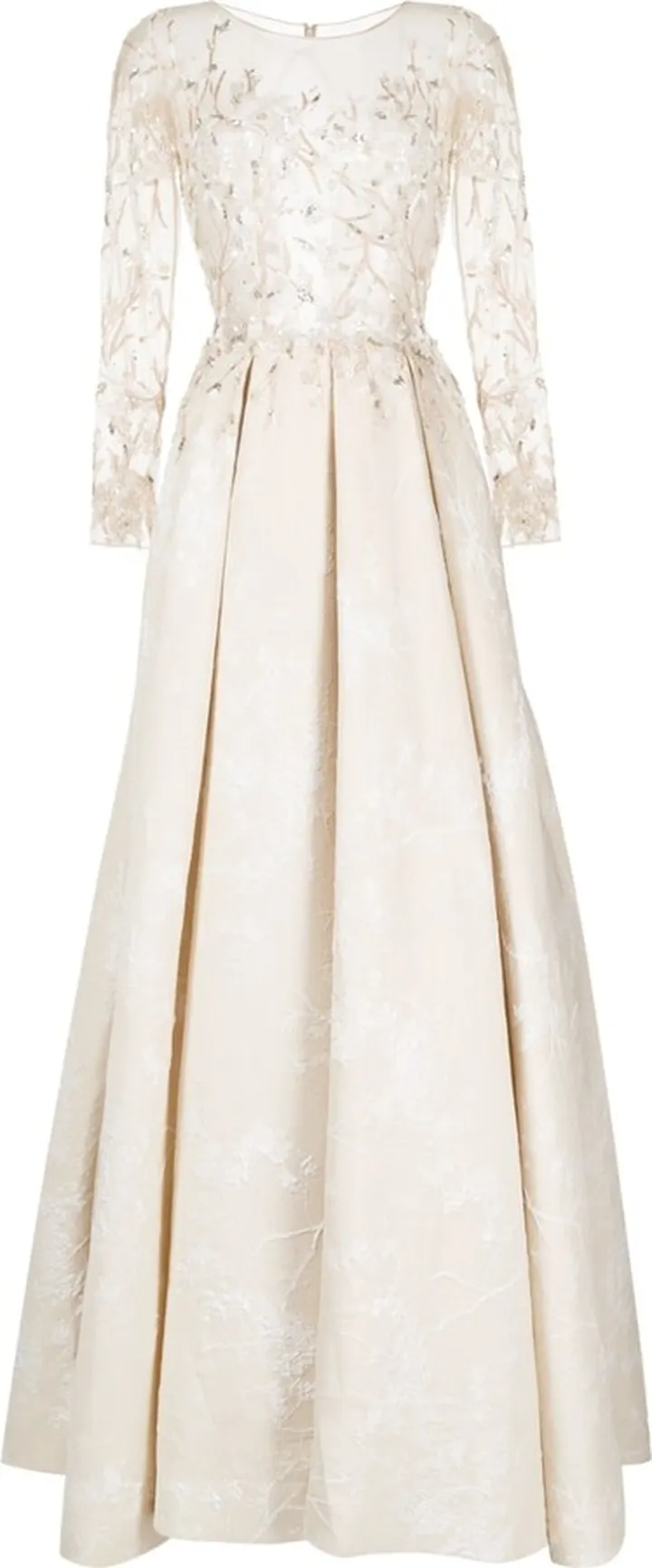 Brocade Beaded Dress