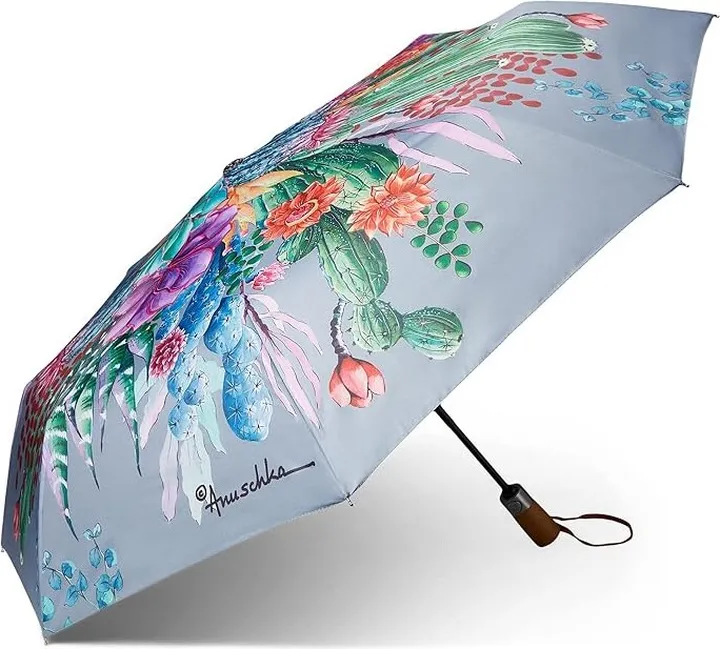 Anuschka Auto Open and Close Umbrella - 3100 (Desert Garden) Umbrella