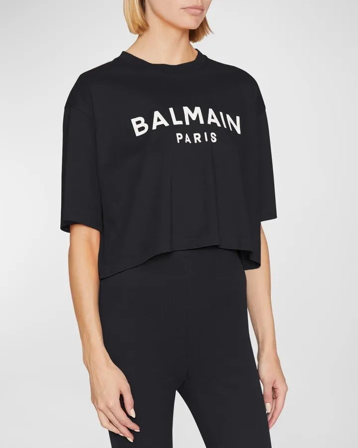 Logo-Print Crop T-Shirt
