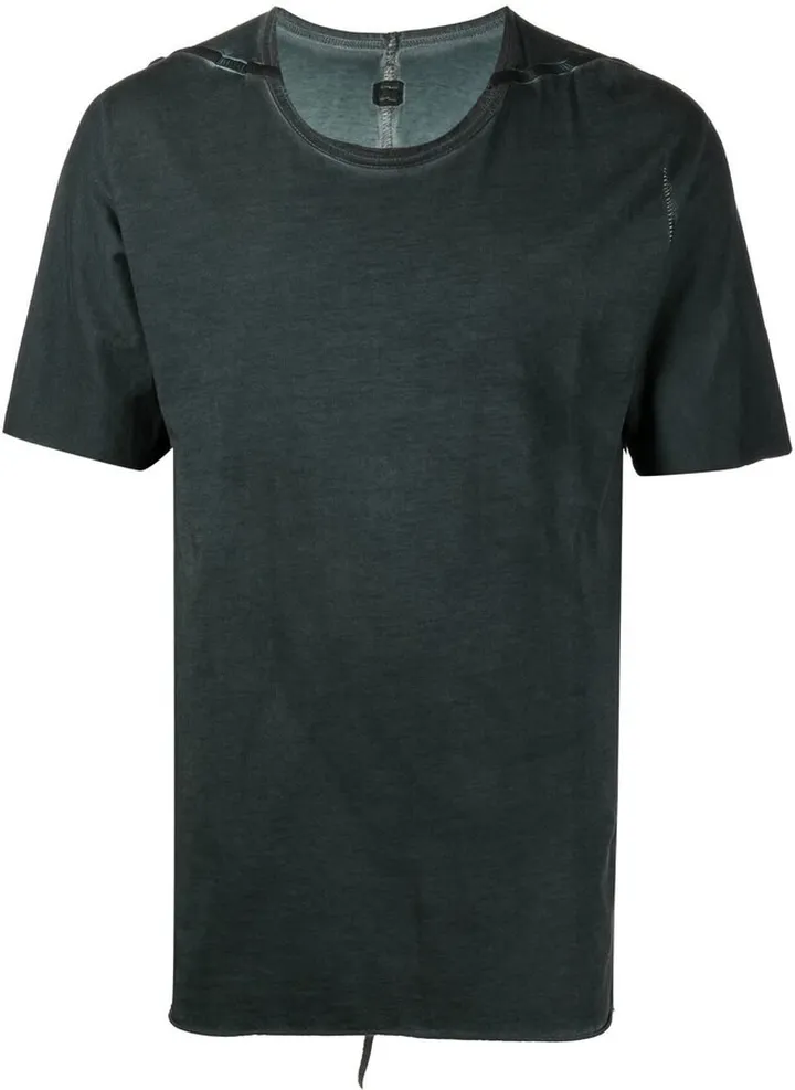 cotton panelled T-shirt