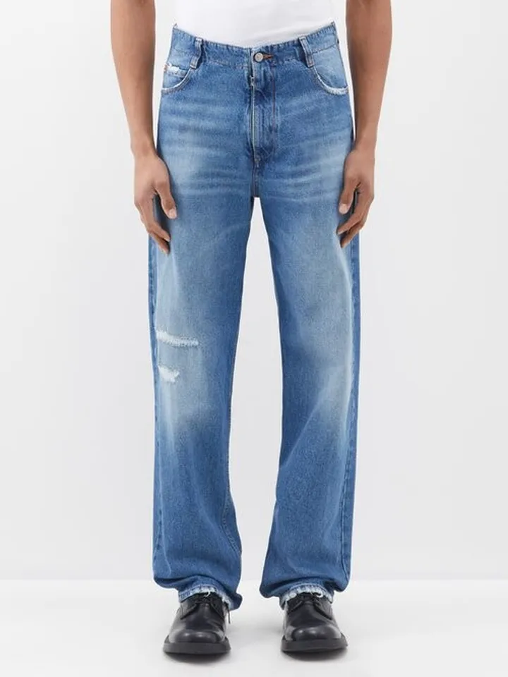 Distressed Denim Jeans