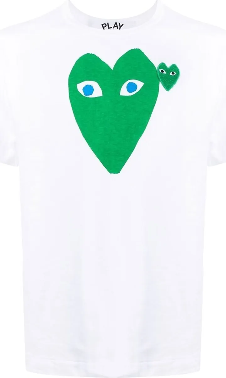 heart-print cotton T-shirt