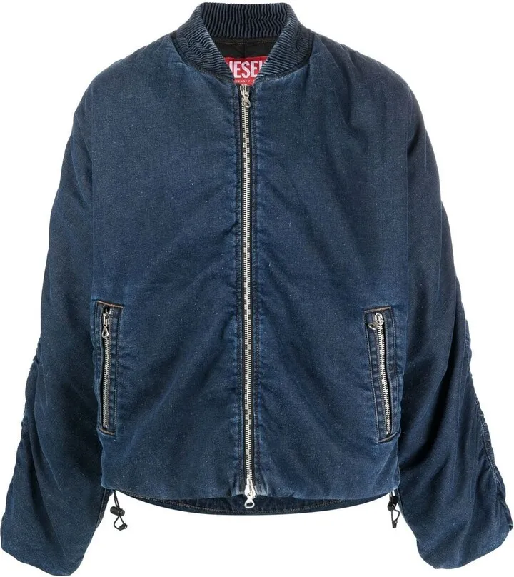 Zip-Fastening Bomber Jacket