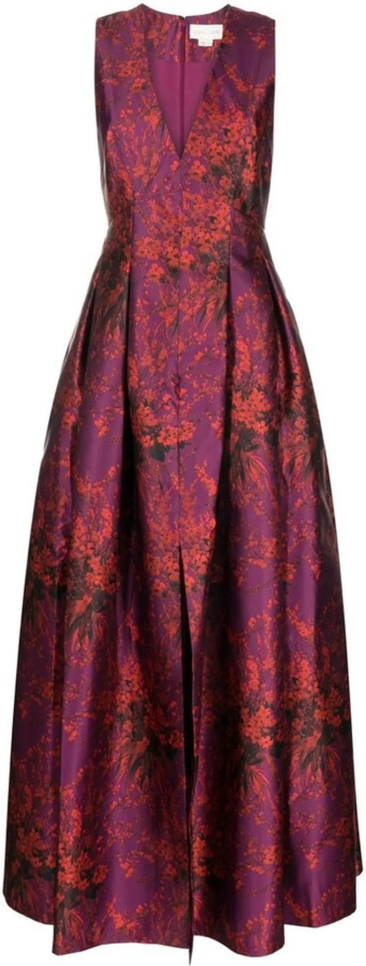 Brooke floral-print evening dress