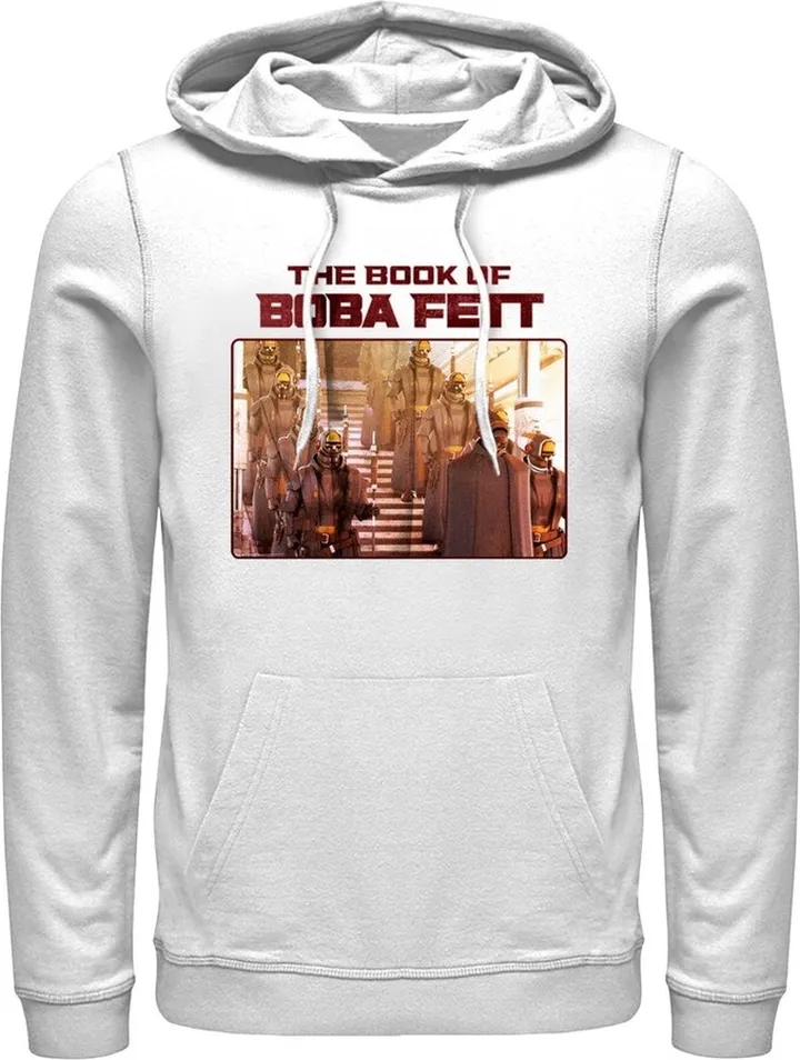 Men's Star Wars: The Book of Boba Fett The Pyke Syndicate Pull Over Hoodie - White - 3X Large