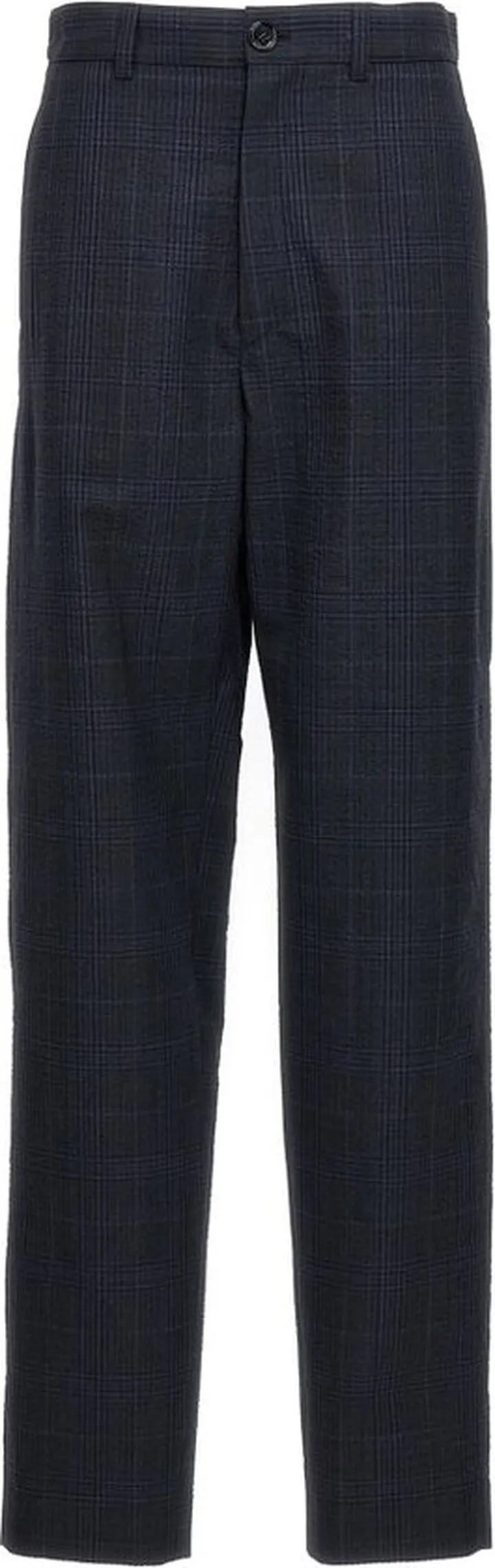 Lemaire Checked Straight-Leg Pants