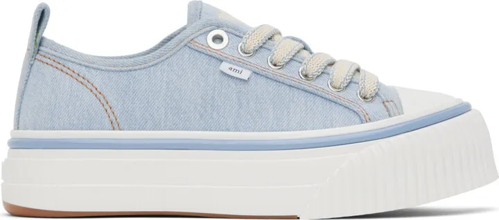 AMI Alexandre Mattiussi Blue Ami 1980 Sneakers