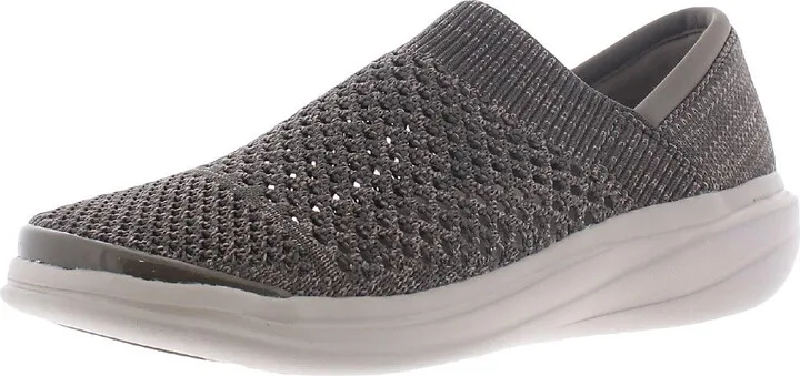 Charlie Womens Knit Comfort Slip-On Sneakers