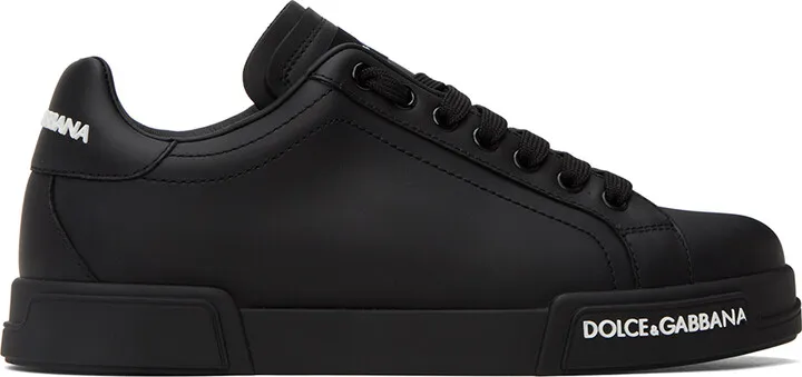Dolce & Gabbana Black Portofino Sneakers