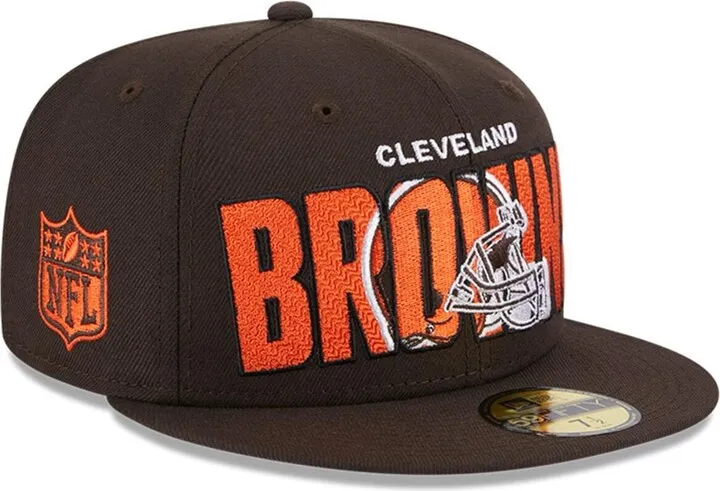 Men's New Era Brown Cleveland Browns 2023 Nfl Draft 59FIFTY Fitted Hat