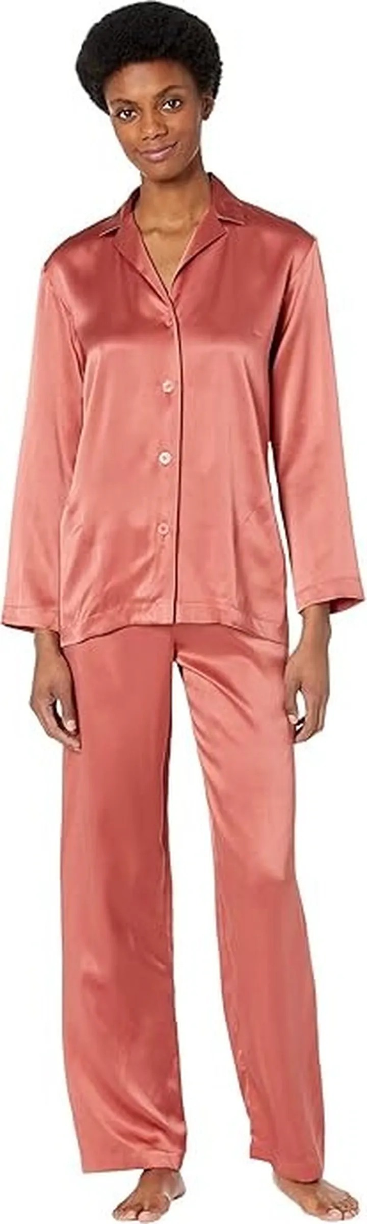 La Perla Silk Pajama (Rose Noisette) Women's Pajama Sets