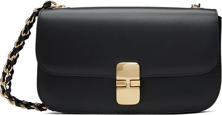 A.P.C. Black Grace Chaîne Baguette Bag