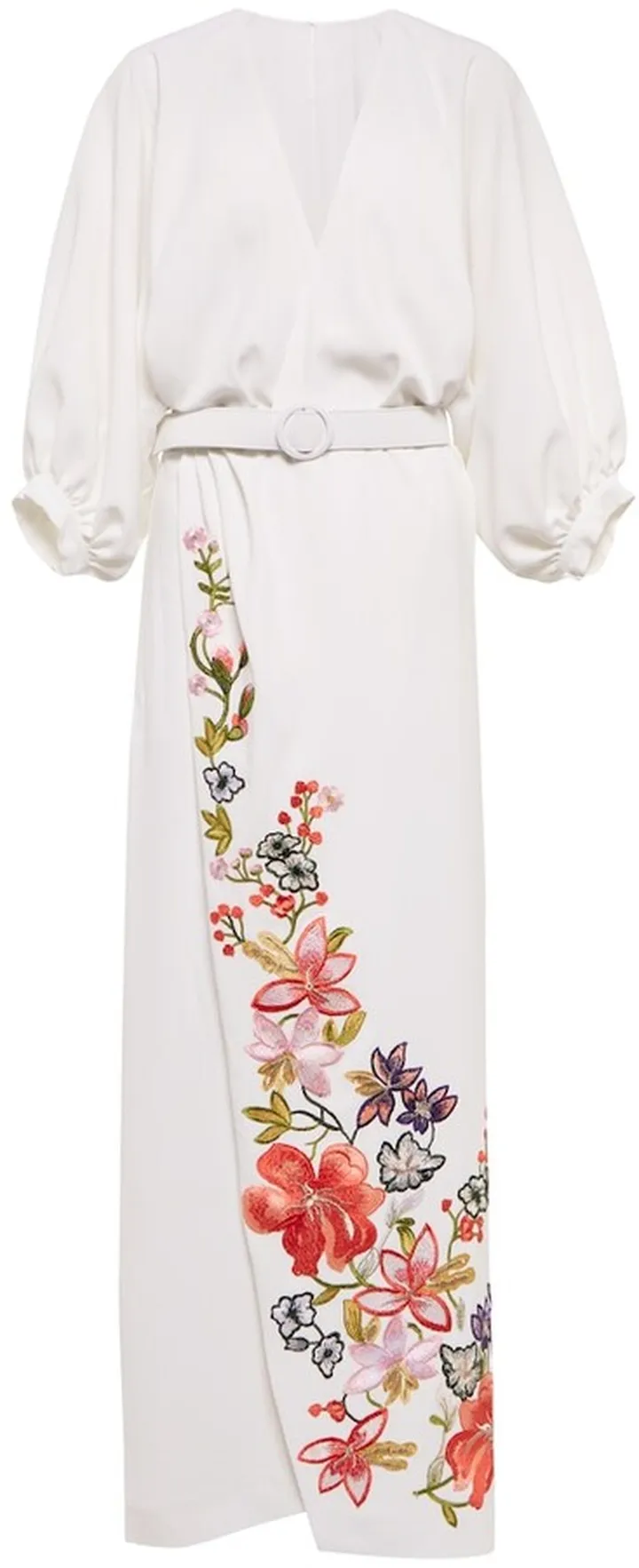 Zinnia wrap-effect dress